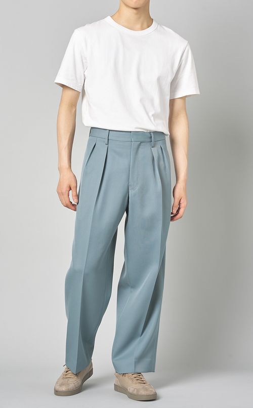 ウール2タックパンツ