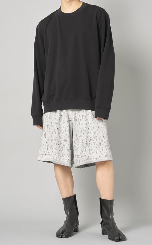 ダメージ加工デニムショーツ