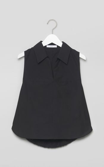 ノースリーブスキッパーボリュームシャツ