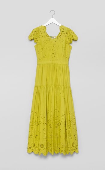スカラレースカットワークワンピース