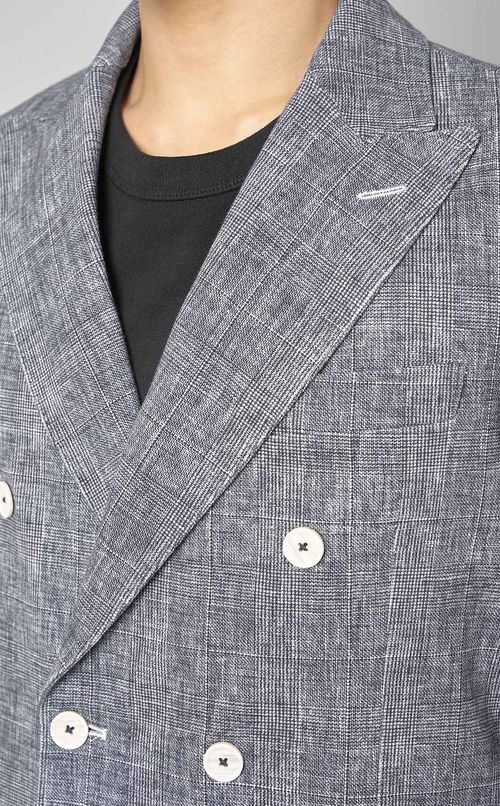 グレンチェックダブルジャケット