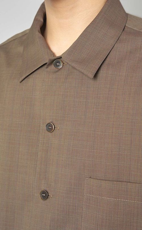 ウールショートスリーブシャツ