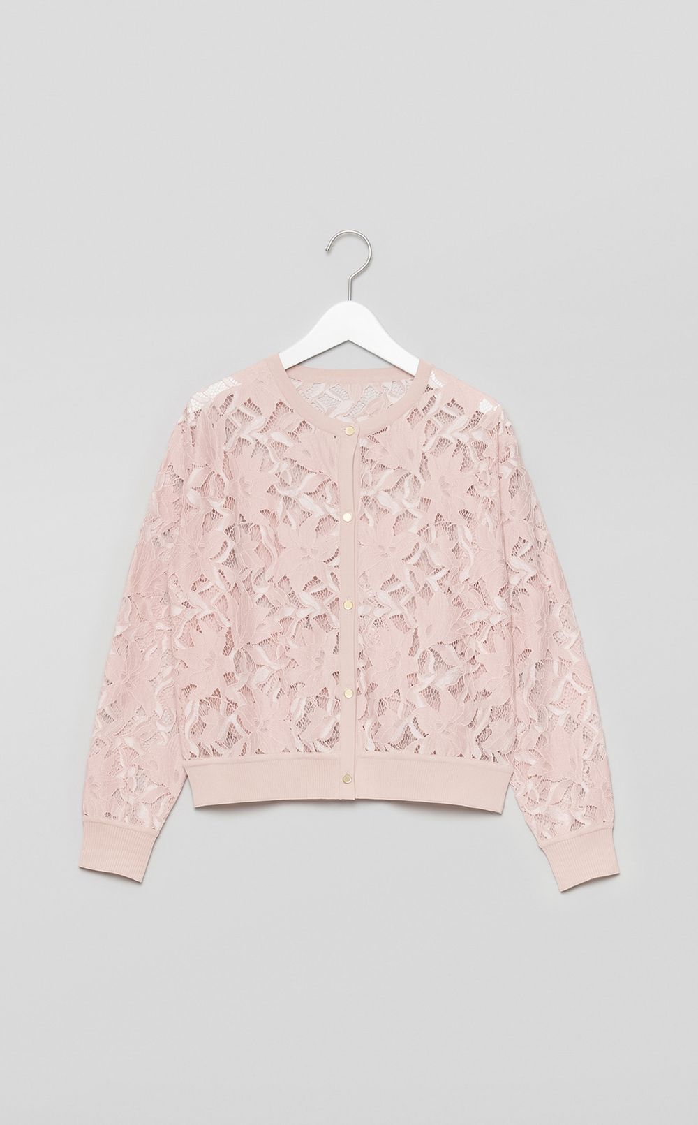 レースコンビカーディガン