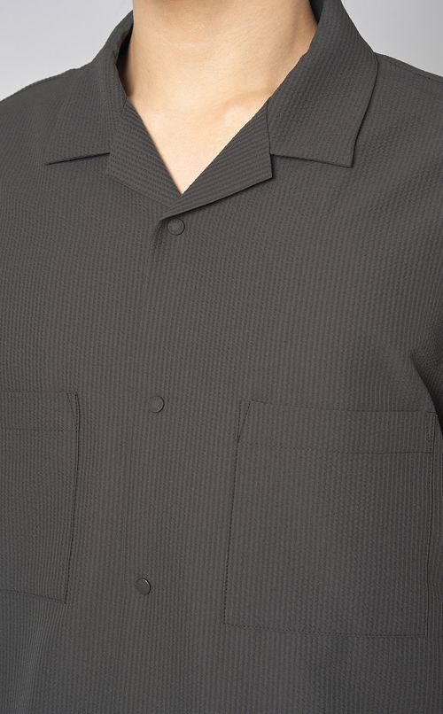 シアサッカーシャツ