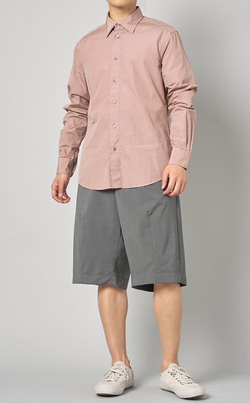 ポプリンカラーシャツ