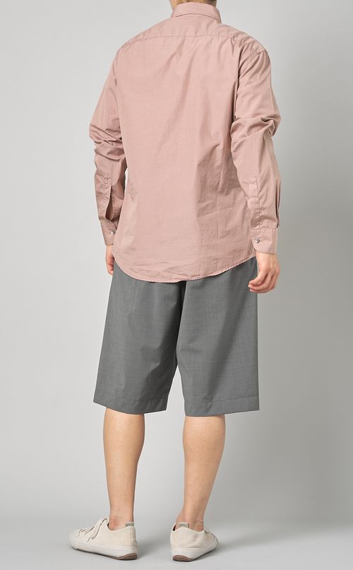 ポプリンカラーシャツ