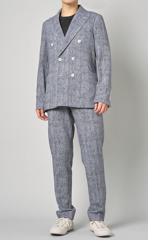 グレンチェックダブルジャケット