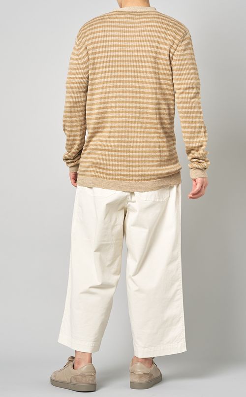 ボーダーリネンカーディガン