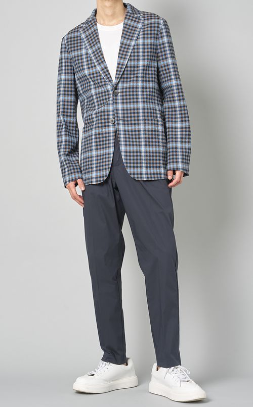 サッカーチェック2Bジャケット