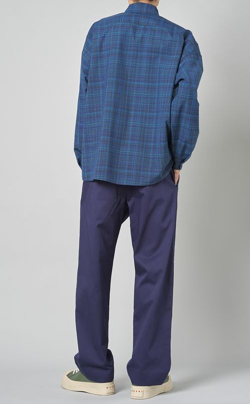 コットンギャバジンストレートパンツ