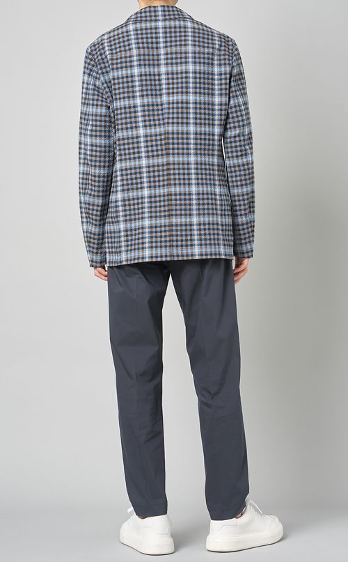 サッカーチェック2Bジャケット