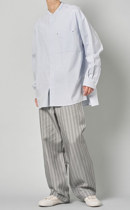 キュプラストライプワイドパンツ