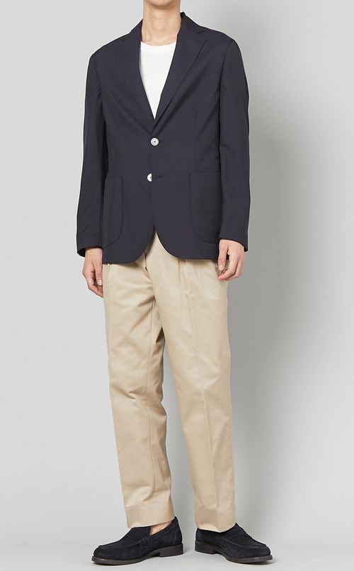 シングルブレストシャツジャケット