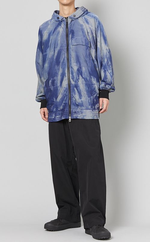 タイダイプリントナイロンパーカー