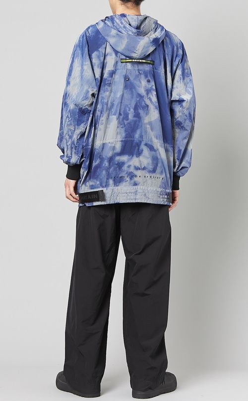 タイダイプリントナイロンパーカー