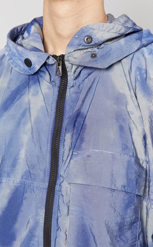 タイダイプリントナイロンパーカー