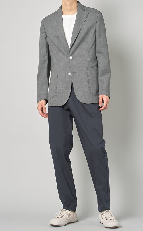 シングルブレストシャツジャケット