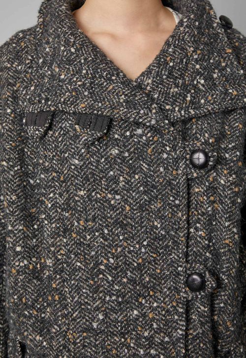 ネップツイードベルテッドジャケット