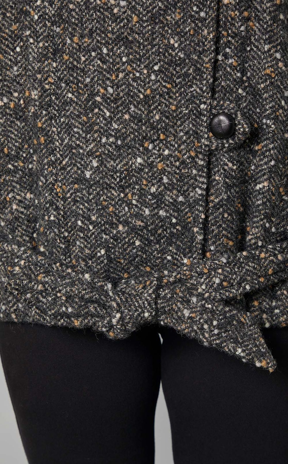 ネップツイードベルテッドジャケット