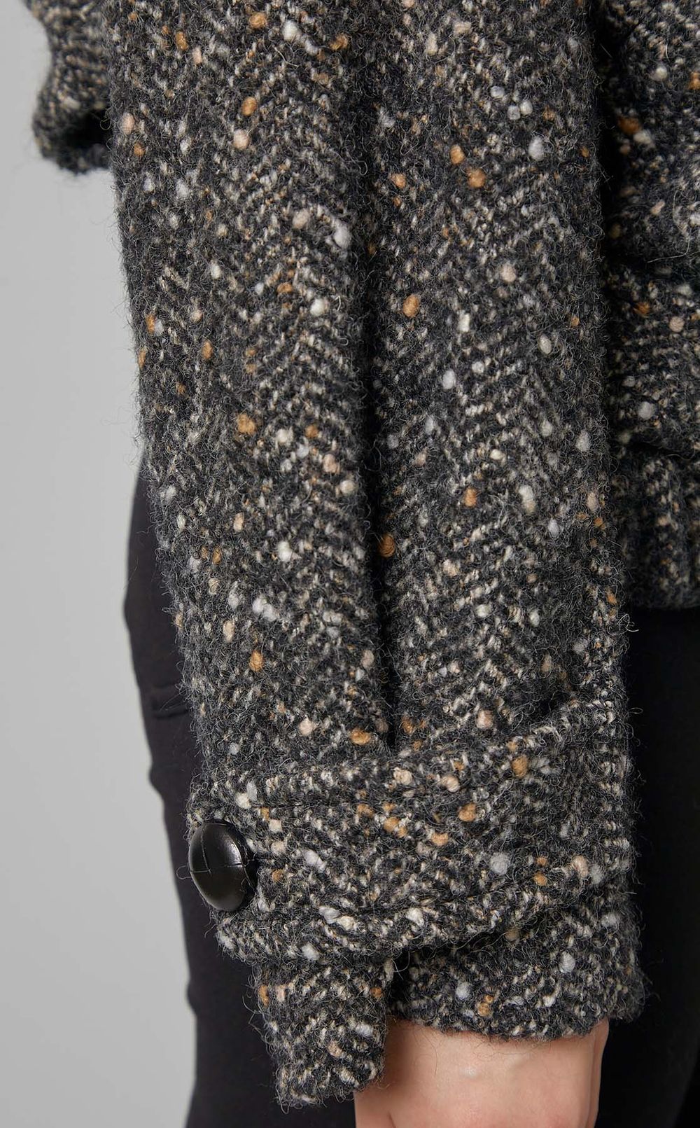 ネップツイードベルテッドジャケット