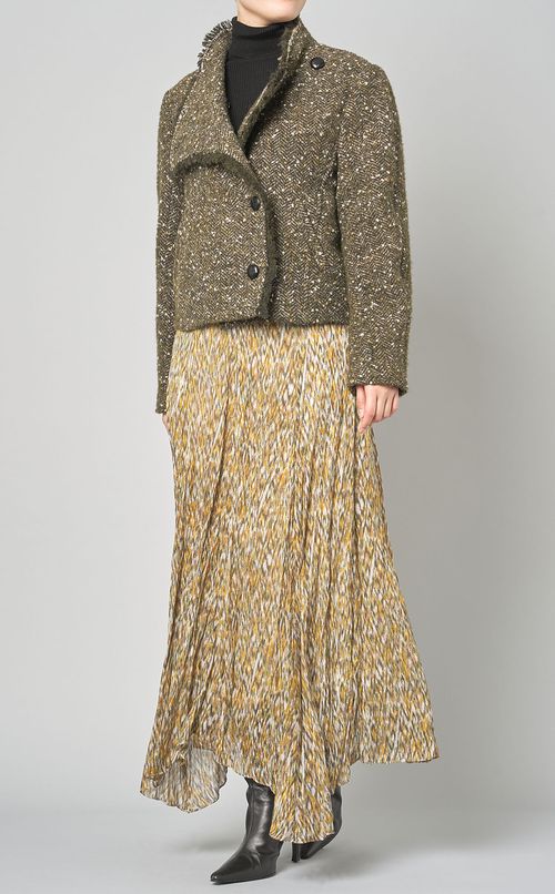 ネップツイードショートブルゾン