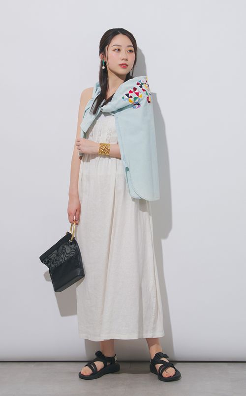 バックロゴデニムシャツ