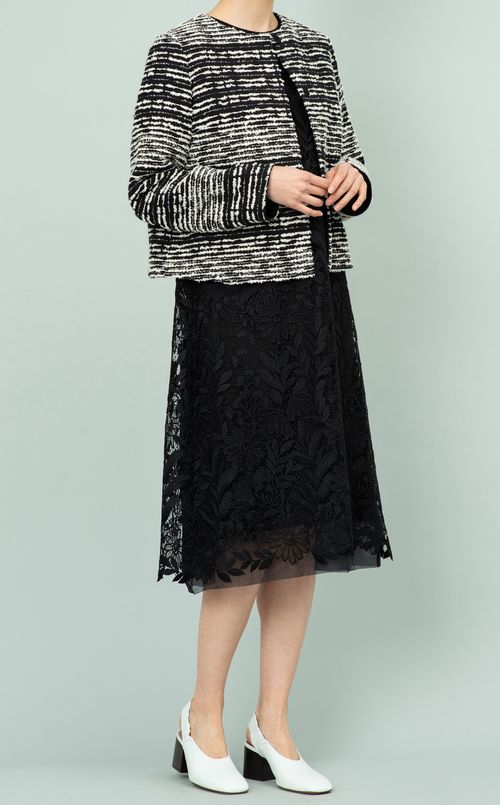 ツイードノーカラージャケット