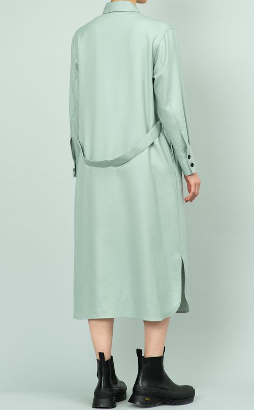 ダブルポケットシャツワンピース