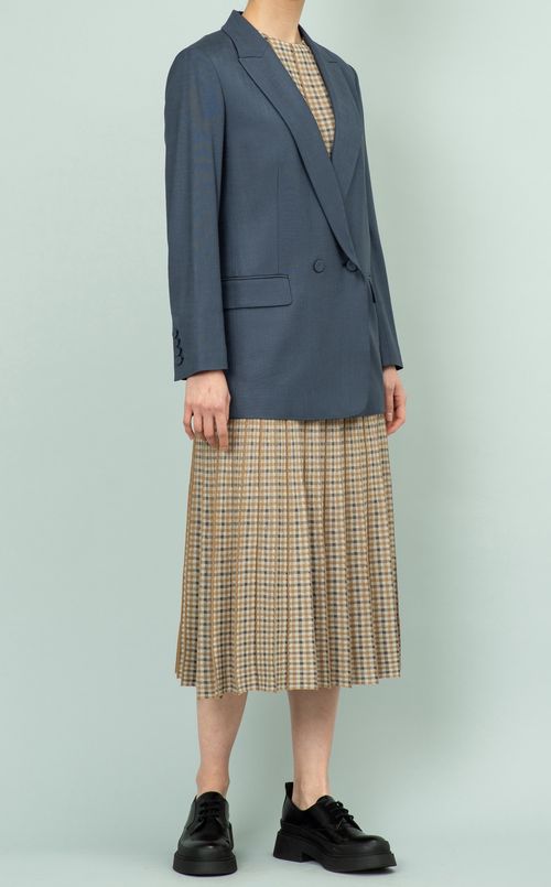 チェックプリーツスカート