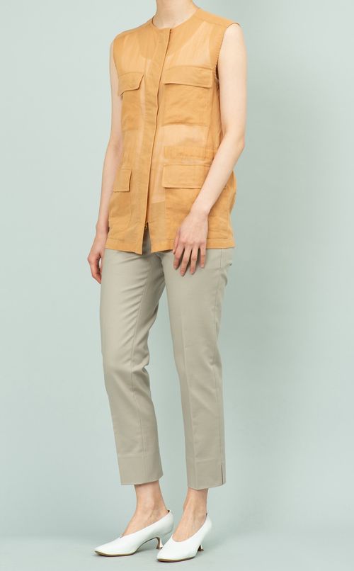 バイカラーテーパードパンツ