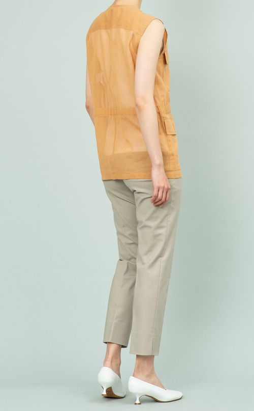 バイカラーテーパードパンツ