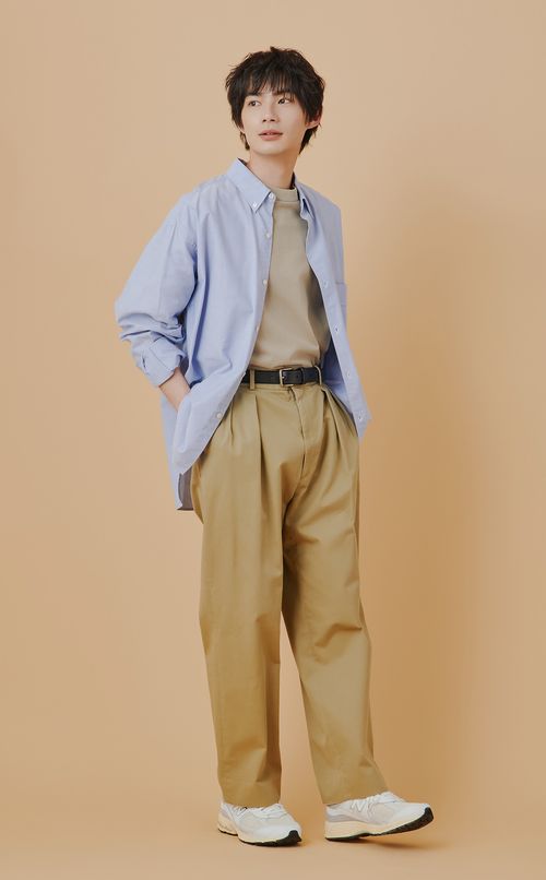 《手洗い可》オックスフォードビッグシャツ