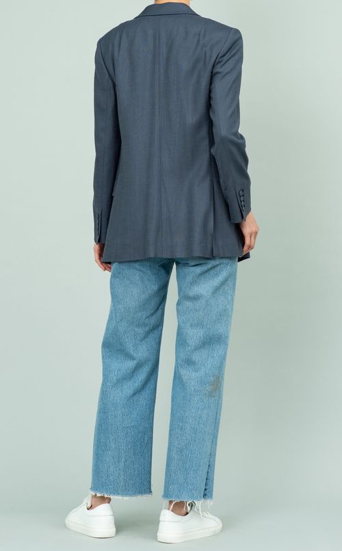 ピークドラペルダブルジャケット