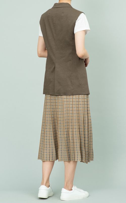 テーラードノースリーブジャケット