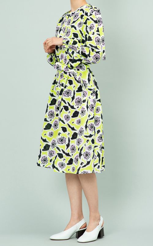 プリントシャツワンピース