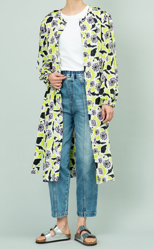 プリントシャツワンピース