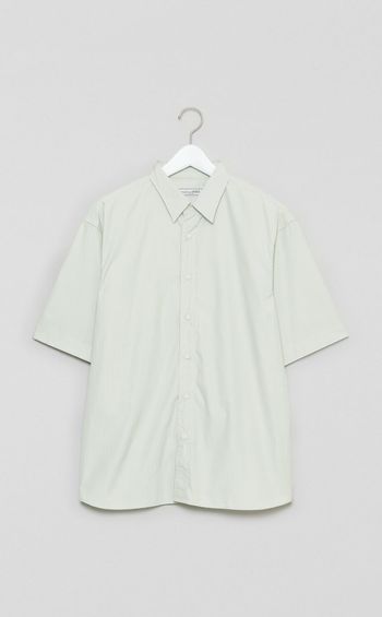 《手洗い可》ショートスリーブストライプシャツ