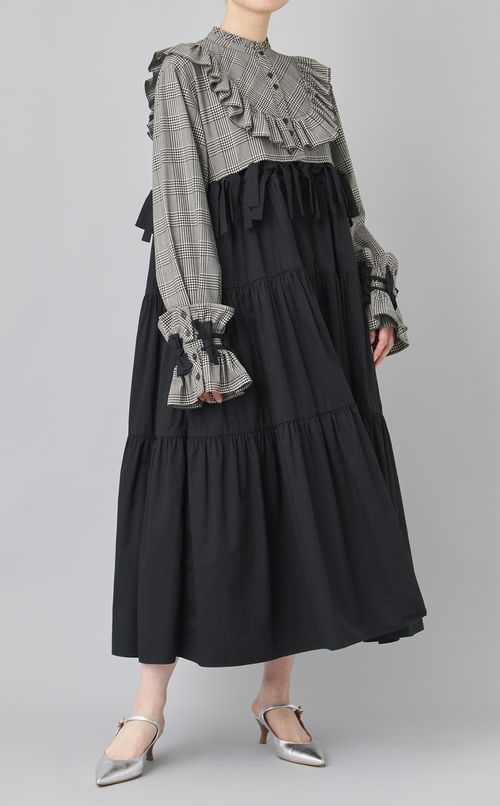 【roop】フリルシャツワンピース