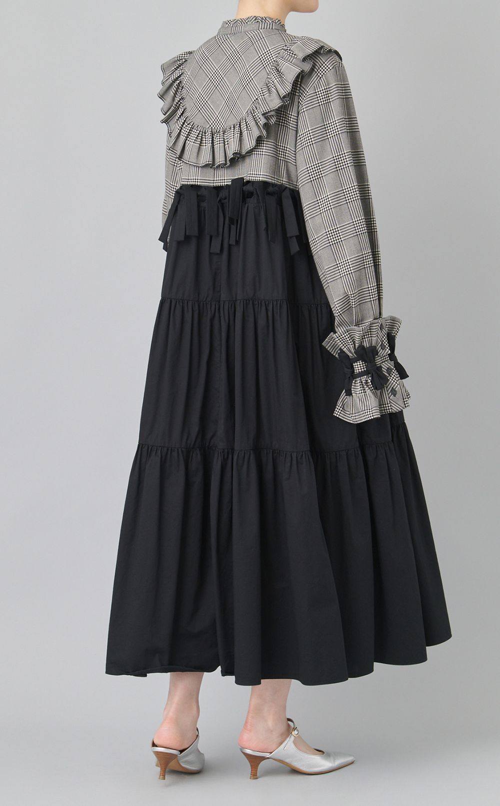 【roop】フリルシャツワンピース