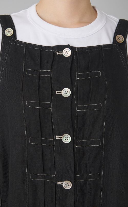 【reADdress】リネンロングジャンパースカート