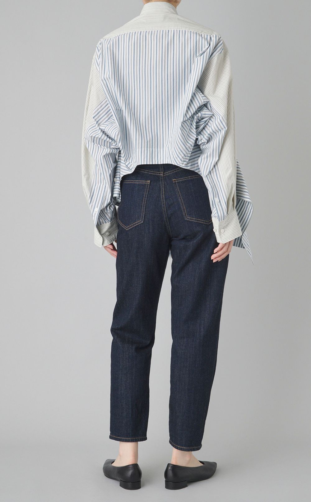 フィンクスストライプダブルエンドシャツ