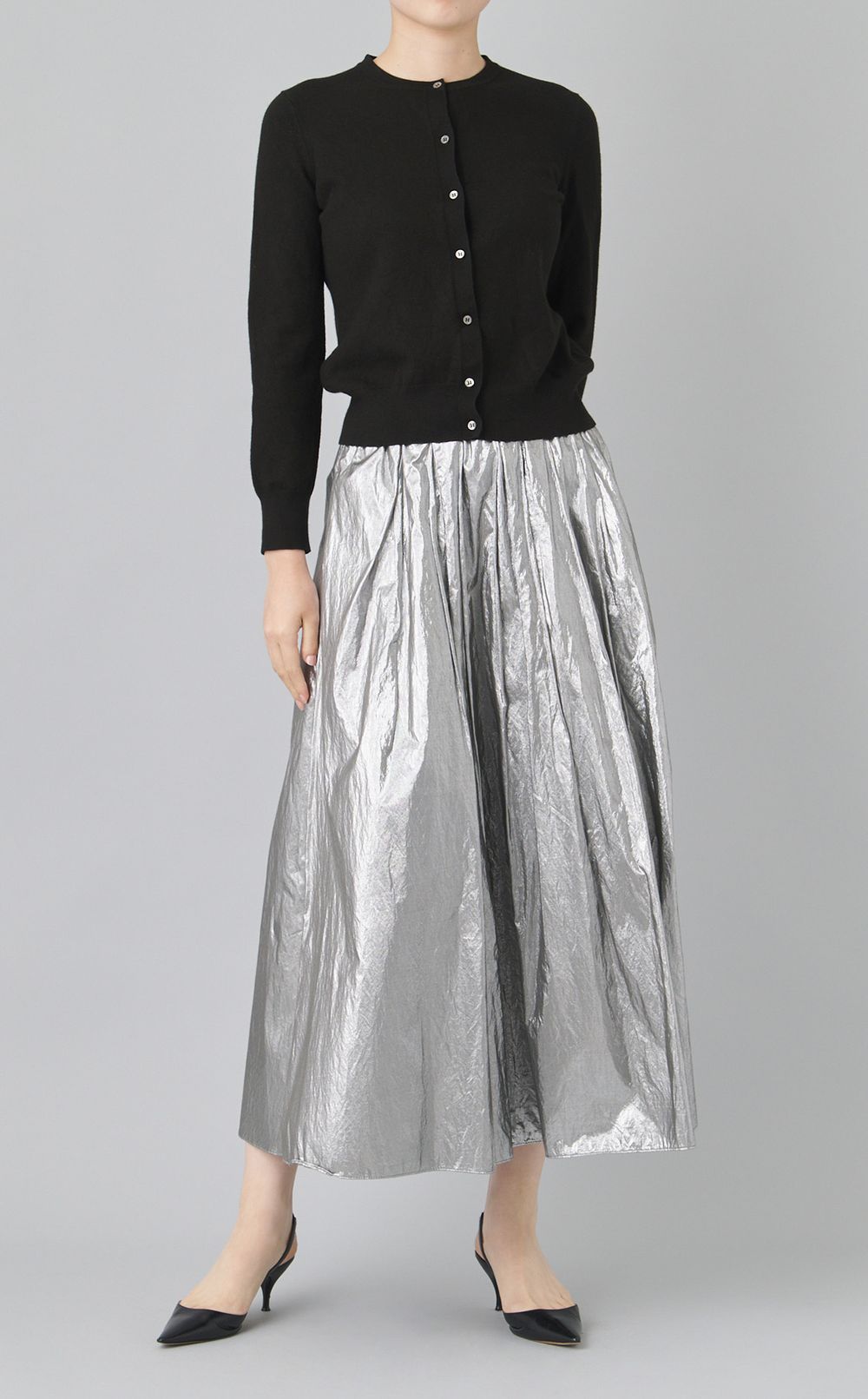 【reADdress】ウールクルーネックカーディガン