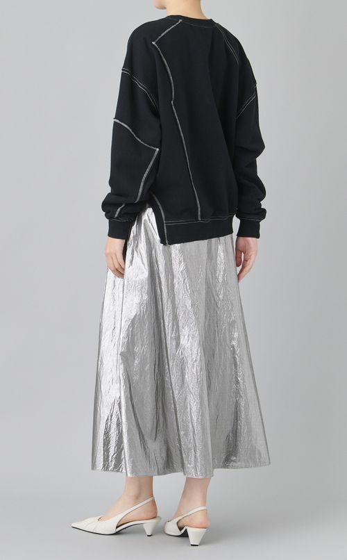 【reADdress】パッチクルーネックスウェットトップス