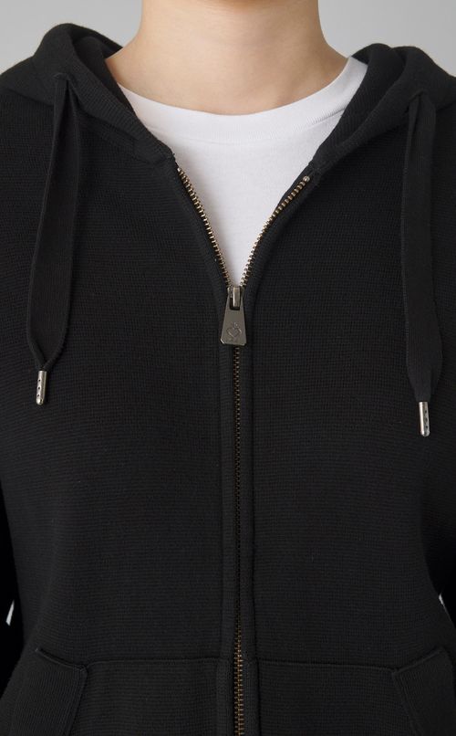 【reADdress】ミラノリブコットンニットパーカー