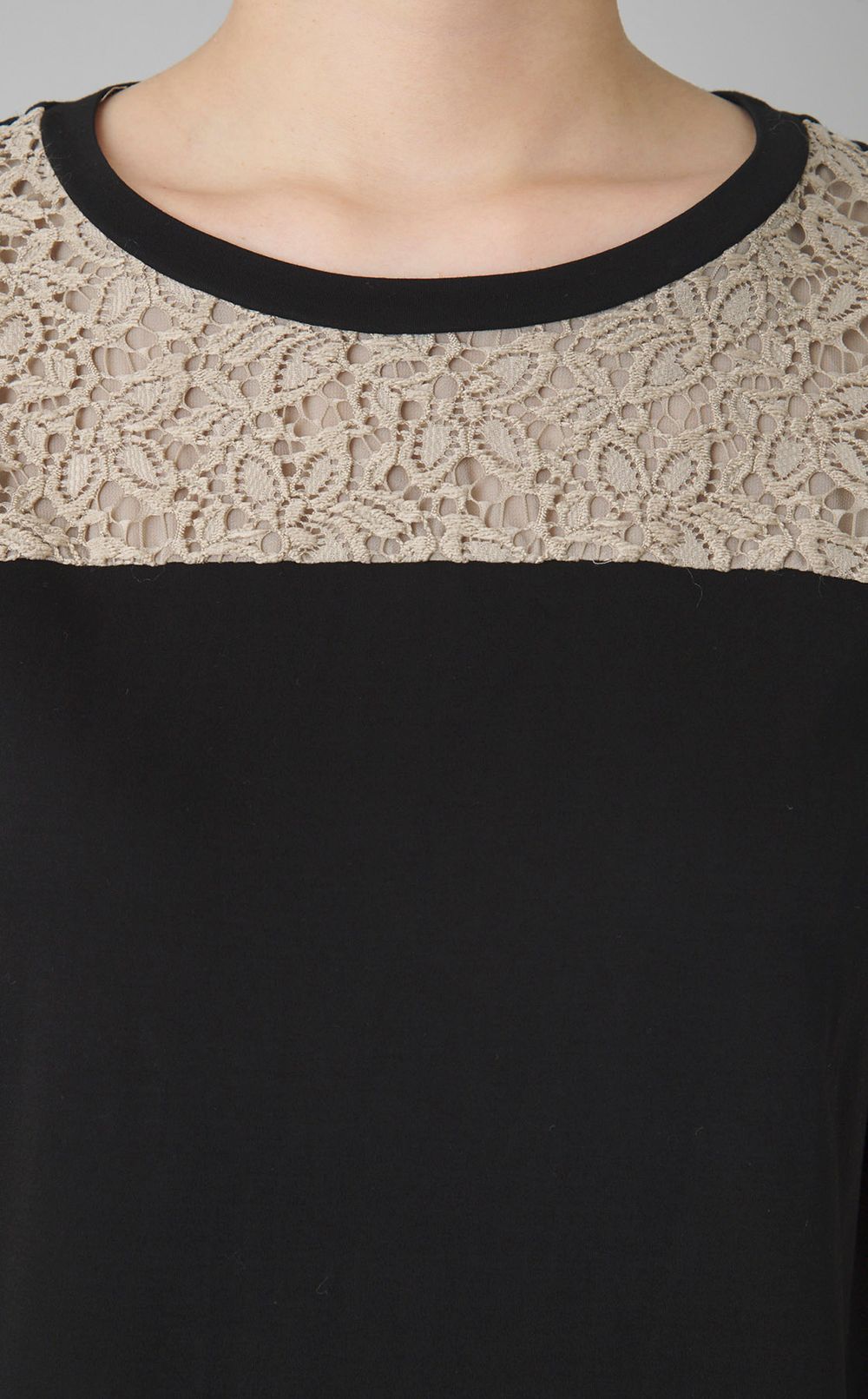 【reADdress】レース切替フレアワンピース