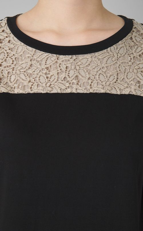 【reADdress】レース切替フレアワンピース