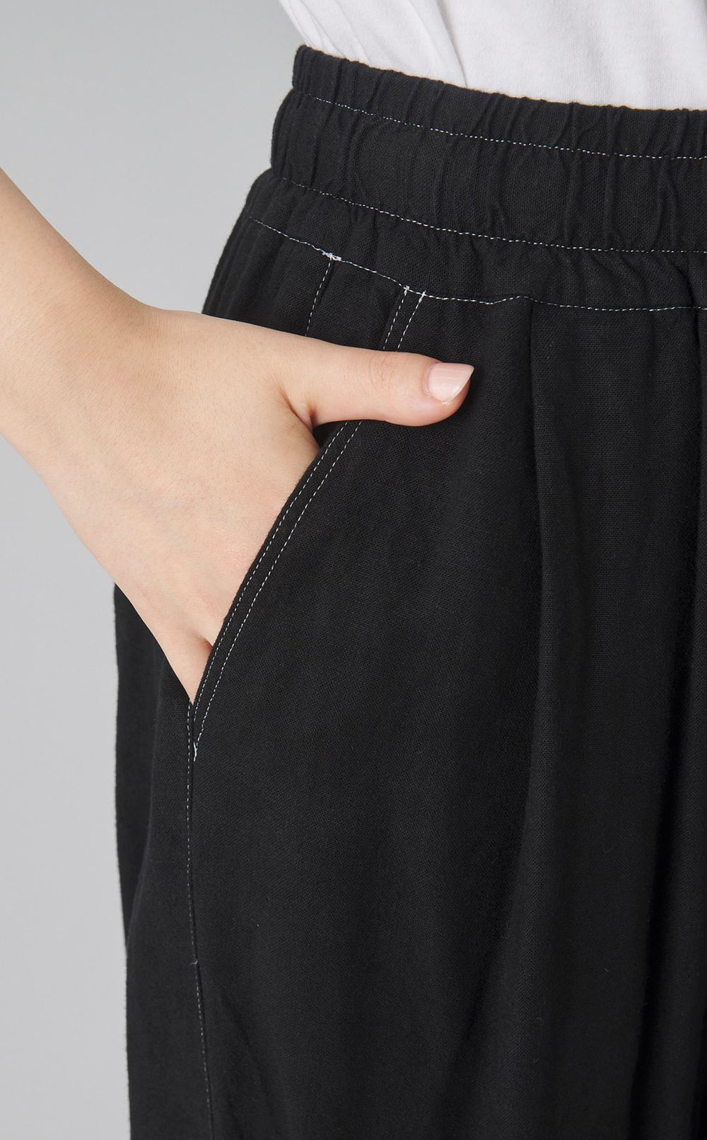 【reADdress】リネン混ペイズリーイージーパンツ