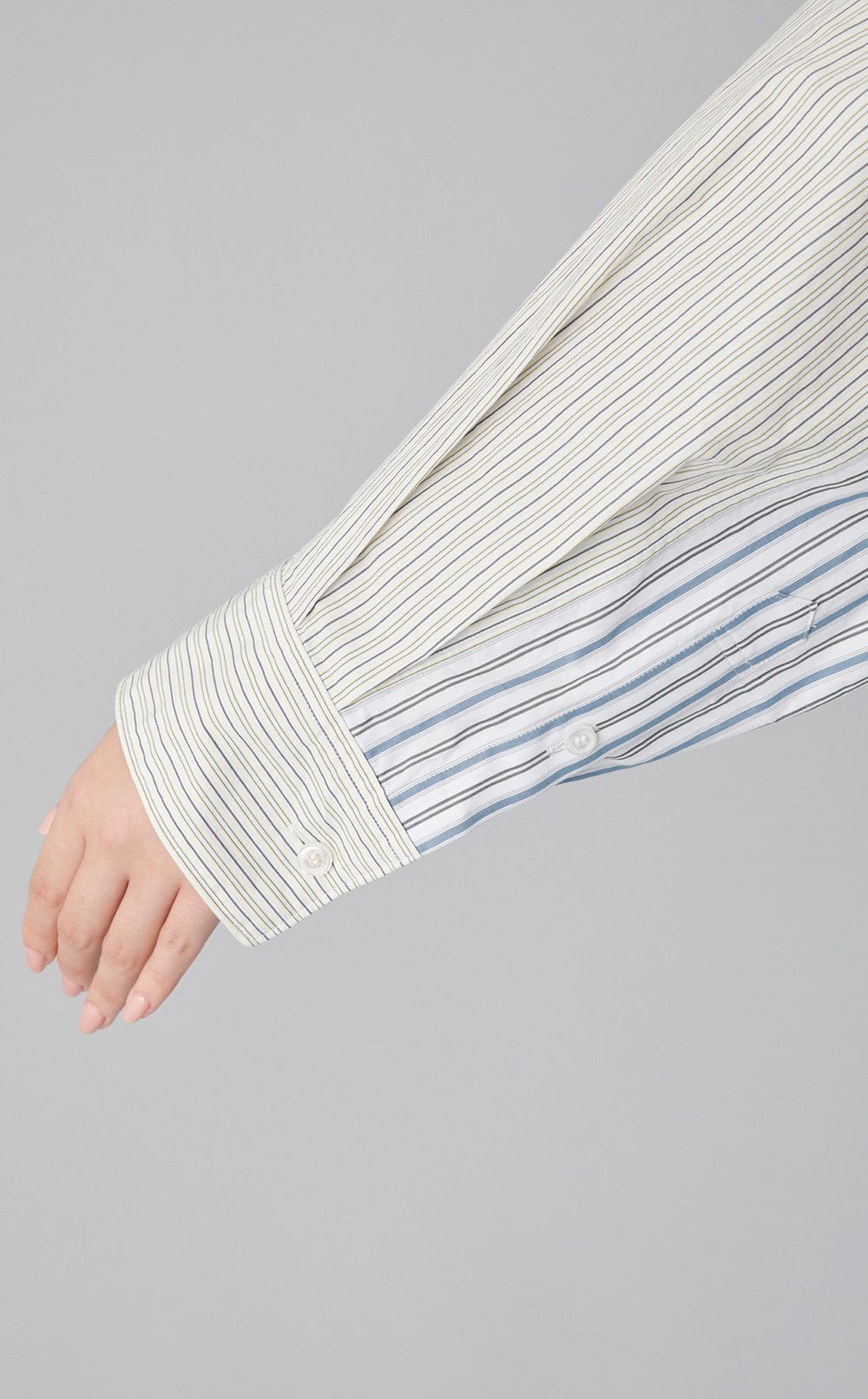 フィンクスストライプダブルエンドシャツ