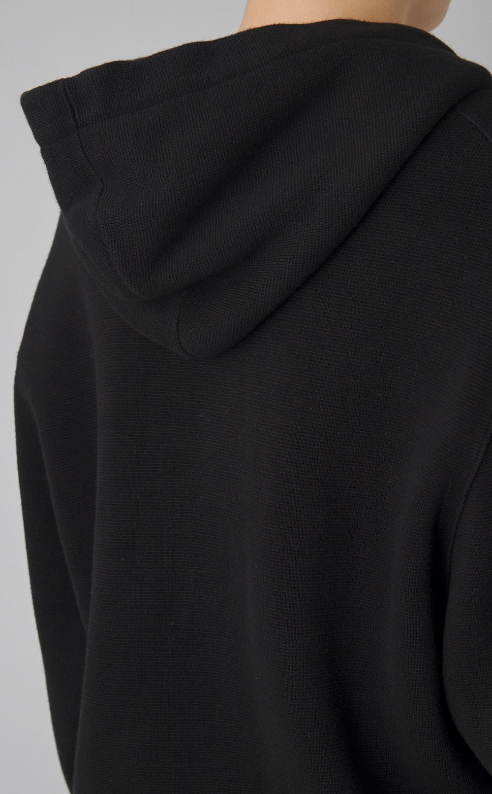 【reADdress】ミラノリブコットンニットパーカー