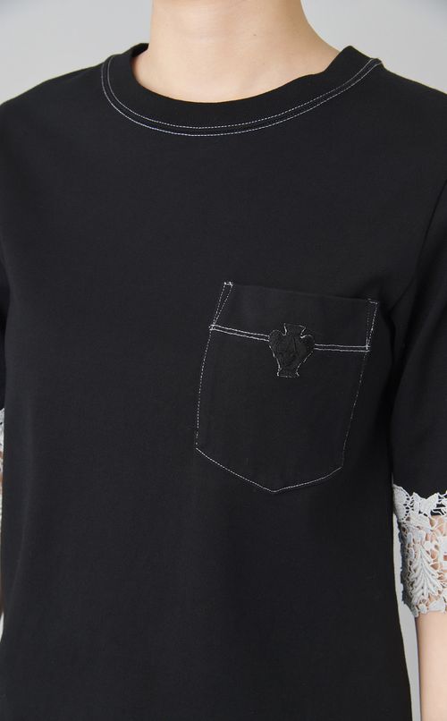 【reADdress】レーススリーブカットソー